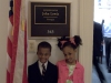 Zachary & Aspen Outside of Lewis Office