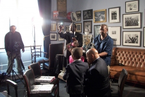 Congressman Lewis w/kids & Crew